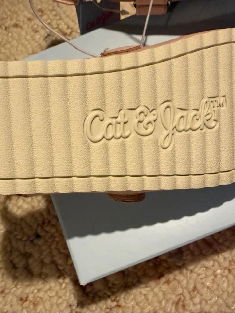 Cat & Jack Size 10 Girls' Light Pink Slingback‎ Mary Jane Shoes NWT